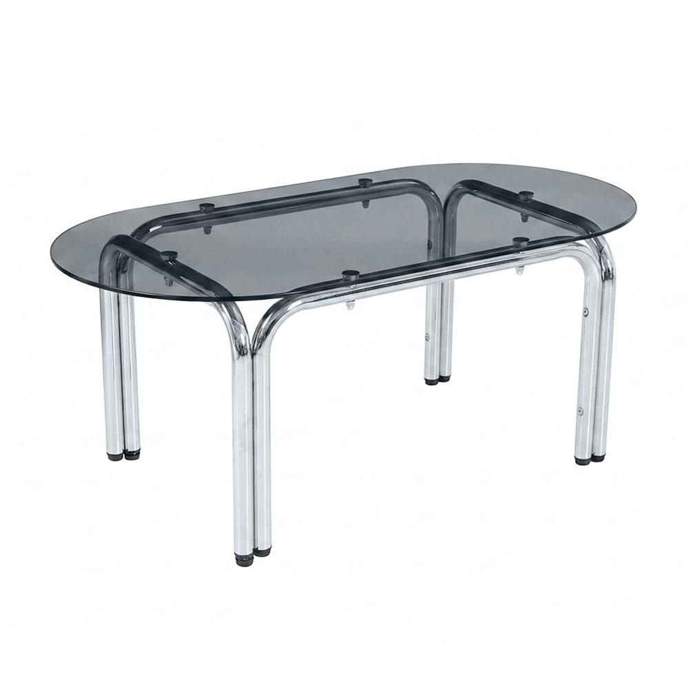 Table à manger ovale - verre