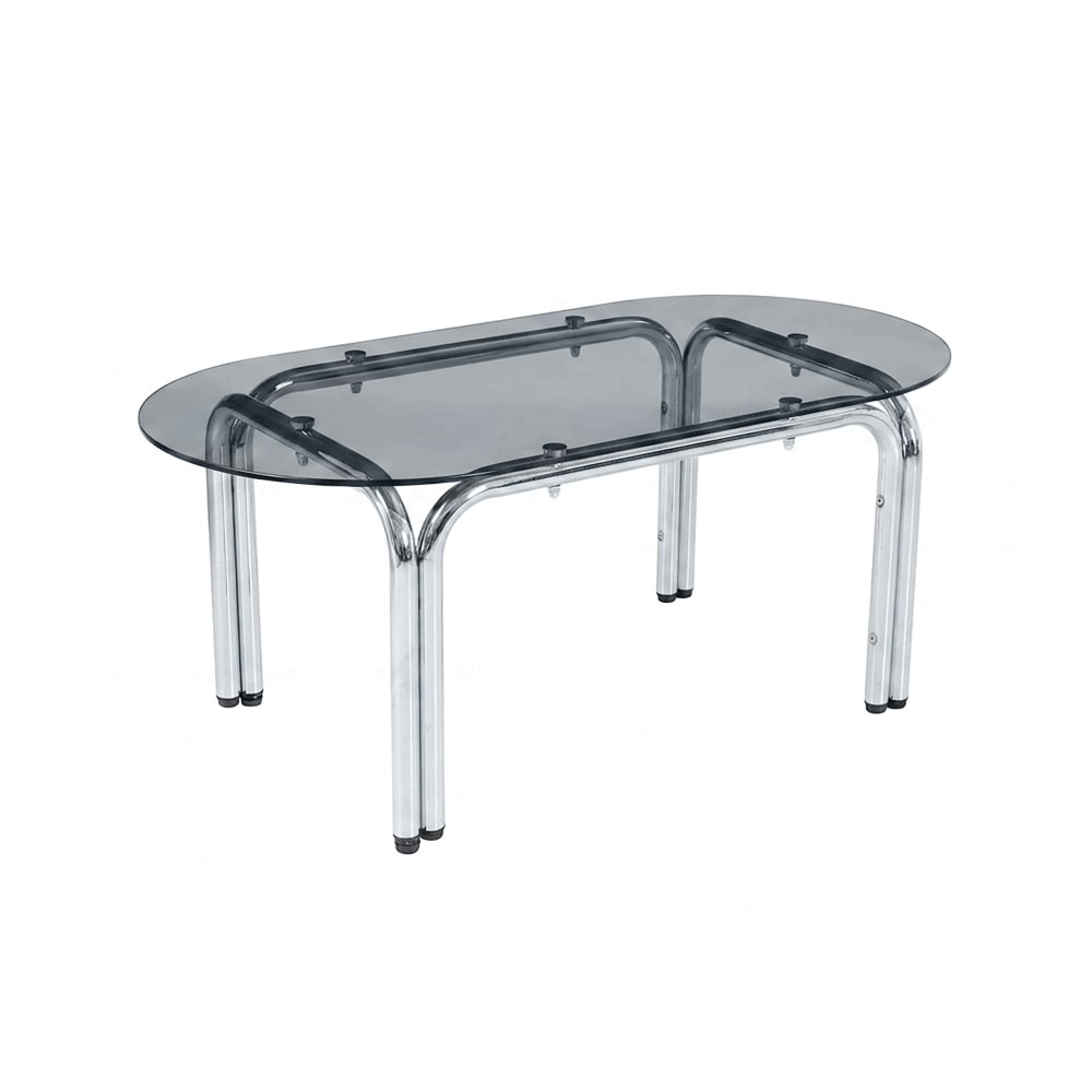 Table basse ovale en - verre