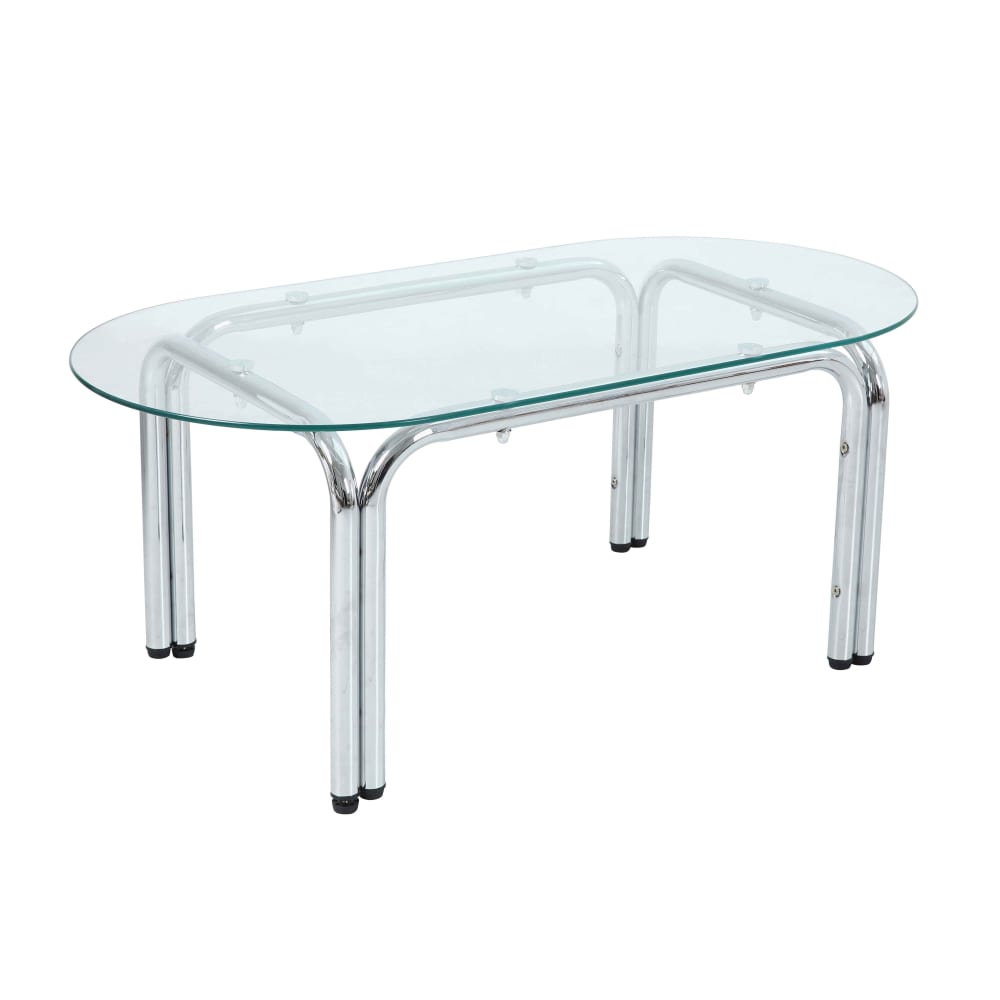 Table à manger ovale - verre