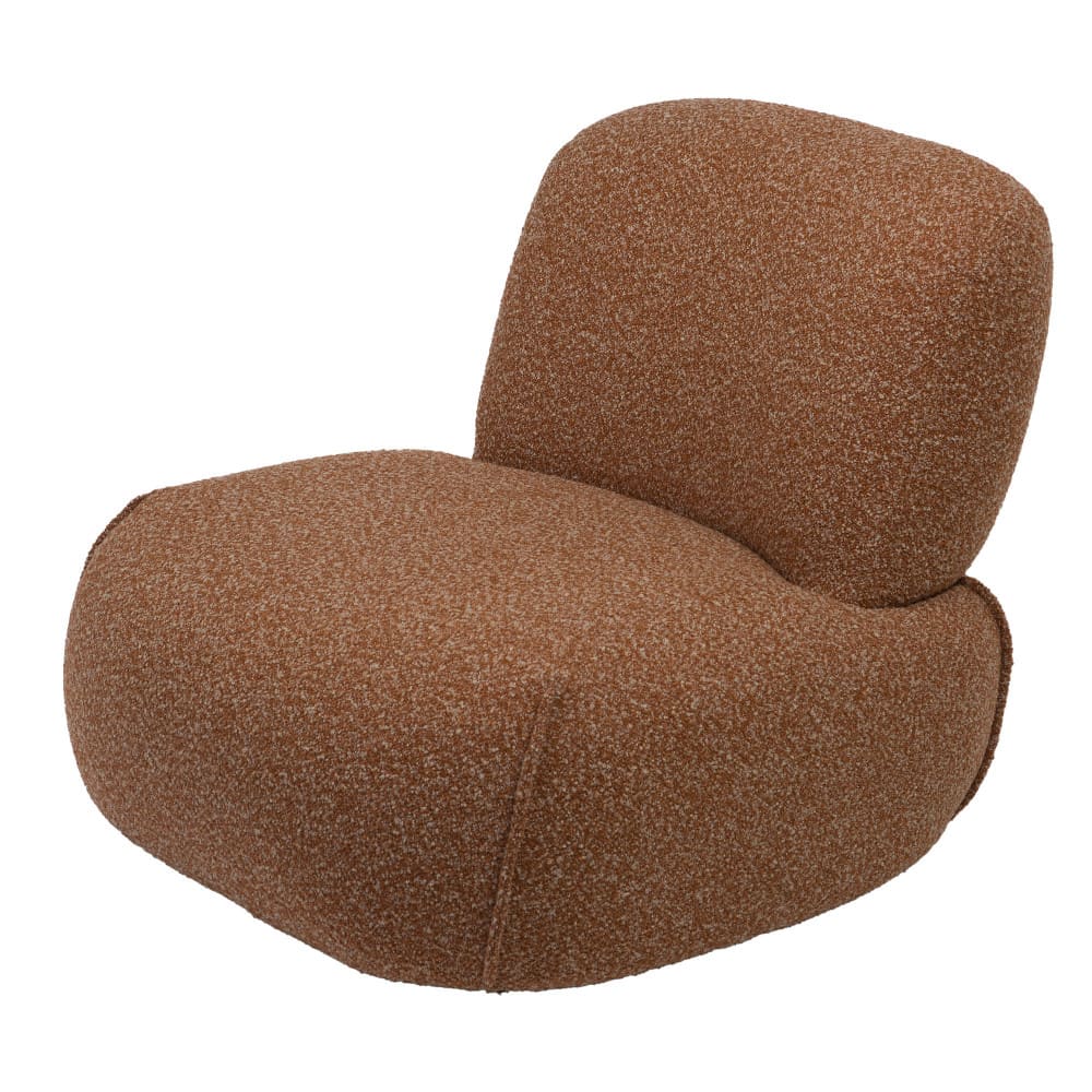 fauteuil en tissu marron