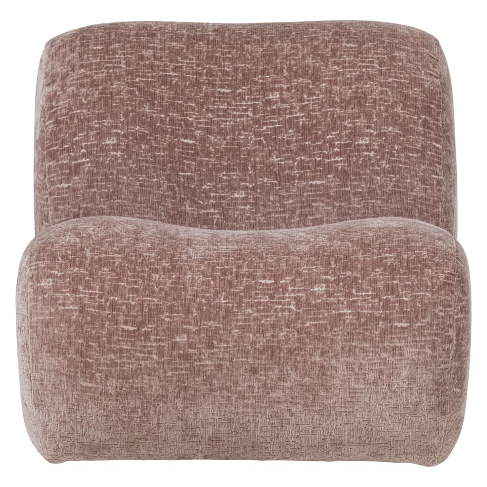 fauteuil en tissu fable - rose