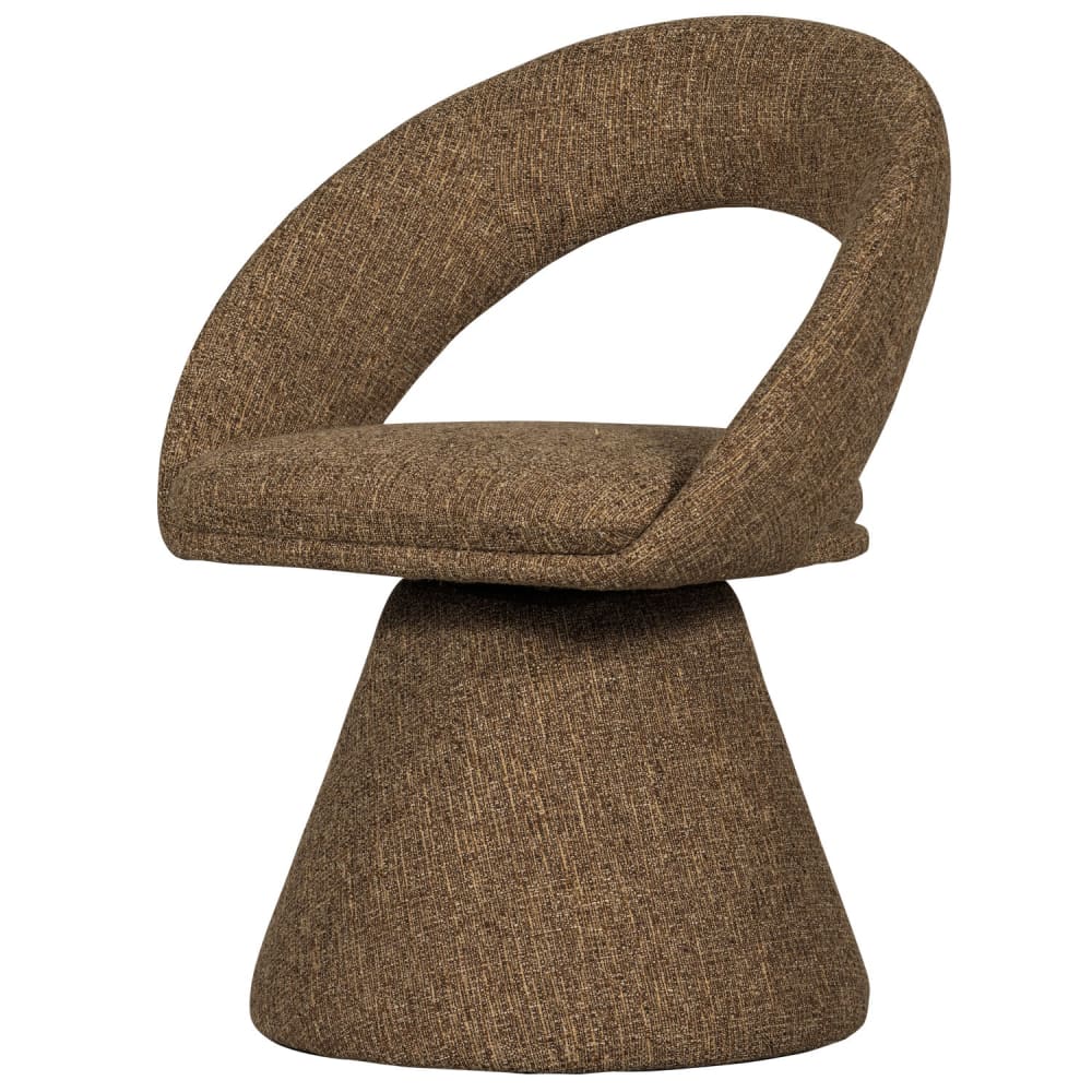 Lot de 2 chaises de salle à manger en tissu tissé sable