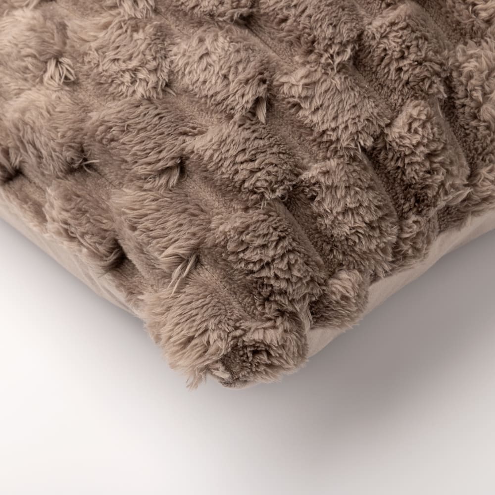 Coussin taupe 45x45 cm — vue 3