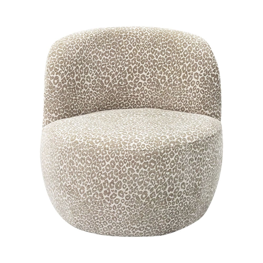 fauteuil rond en tissu