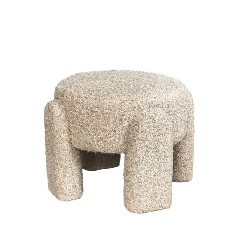 Pouf rond en tissu ø - 45cm