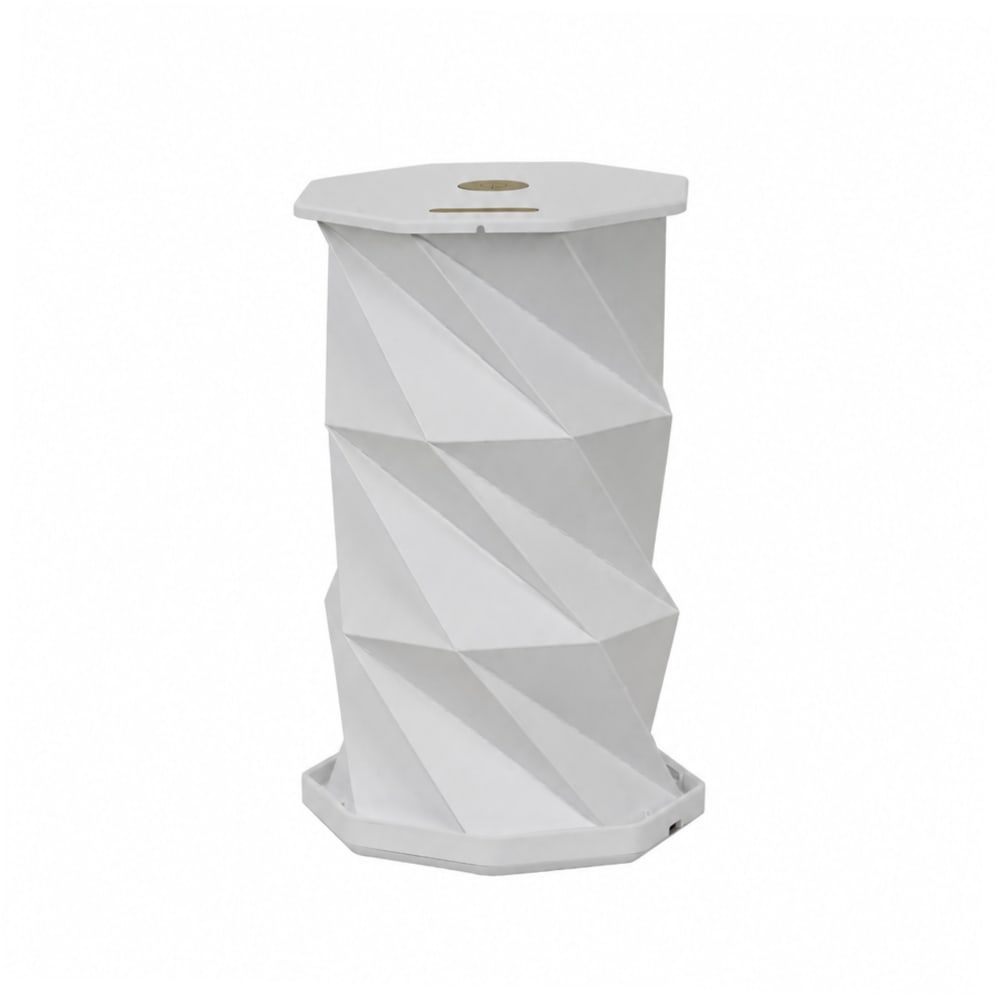 Lampe à poser en papier blanc