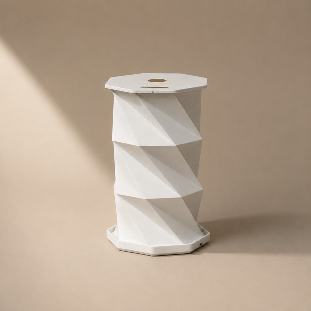 Lampe à poser en papier blanc — vue 3