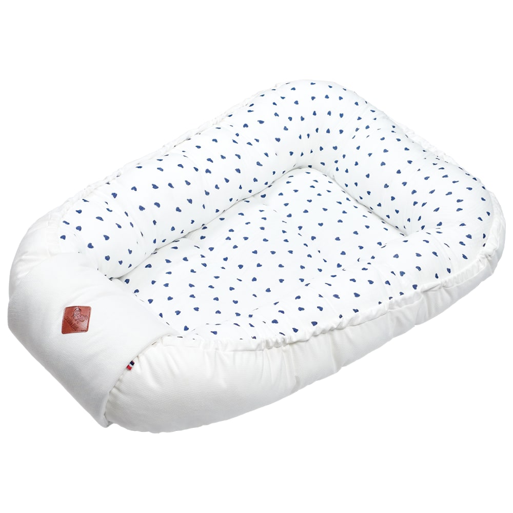 Sevira Kids Babynest bettreduzierer aus baumwolle style classic chic Blau Baby