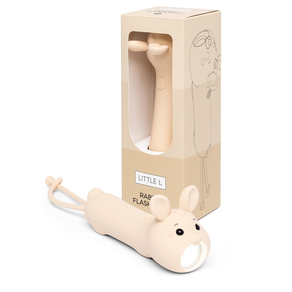 Little L Taschenlampe tiere aus silikon für kinder BEIGE SILIKON-ORGANOSILOXAN Kinder