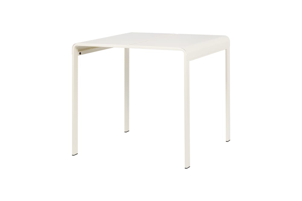 Noo.ma table d'extérieur carrée 80 x 80 cm en acier beige Noo.ma table d'extérieur carrée 80 x 80 cm en acier beige