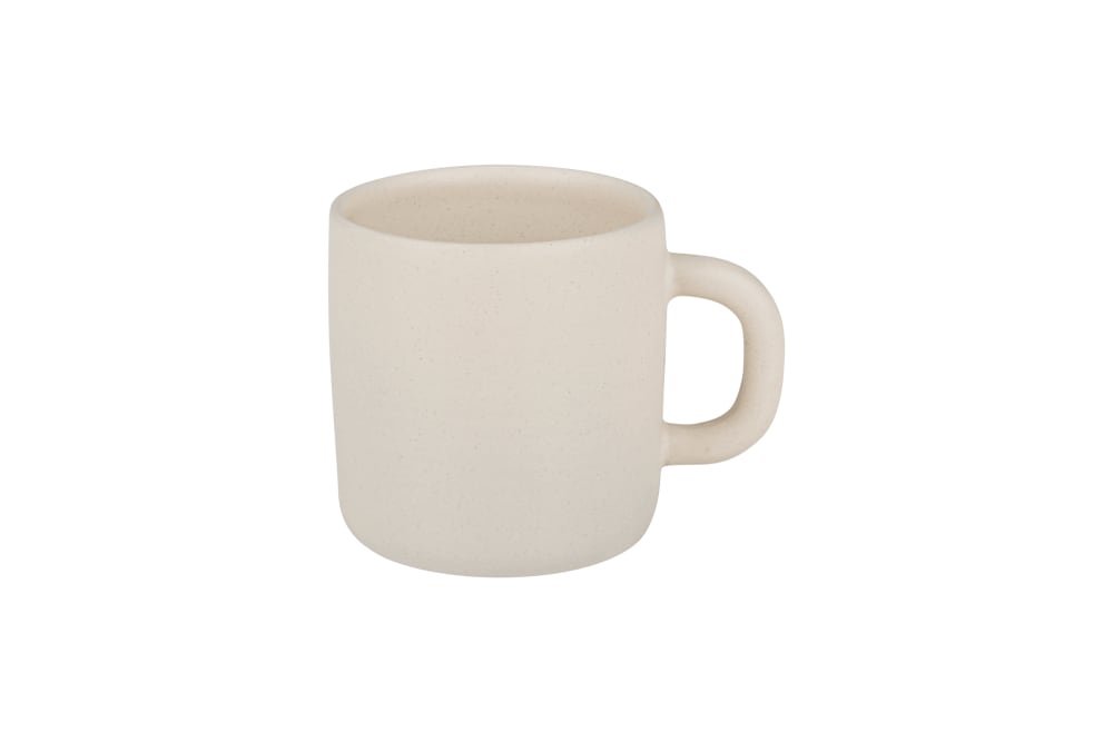 Gobelet kubi 140 ml en grès beige, artisanal portugal