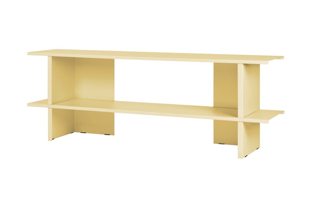 Noo.ma low regal 160 x 37 x 56,6 cm - jaune pastel Noo.ma low regal 160 x 37 x 56,6 cm - jaune pastel