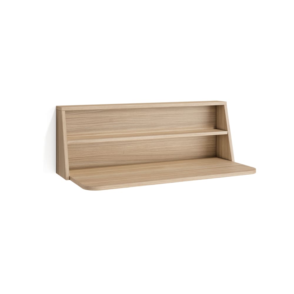 Herdasa Hängeschreibtisch in Walnussoptik hell 30x85 cm style modern Beige Spanplatte