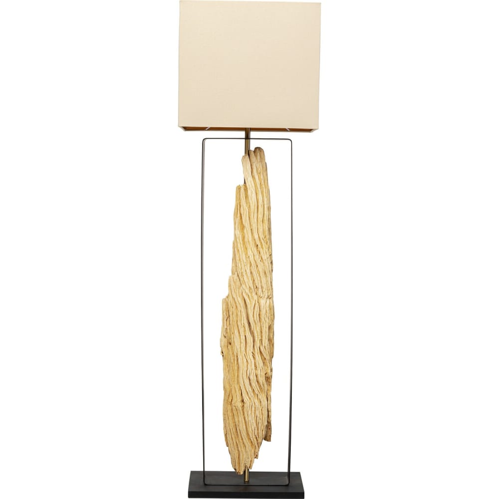 lampadaire en bois flotté