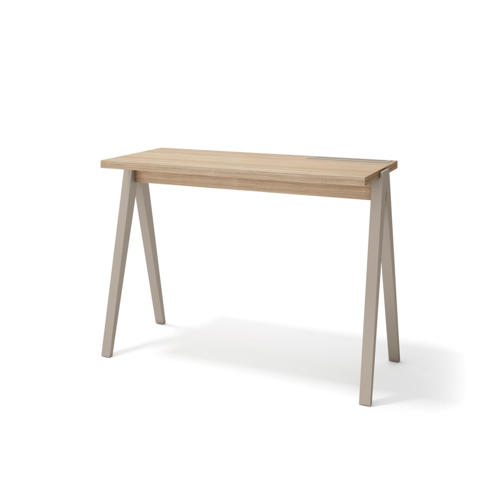 Bureau en hêtre et placard - noyer