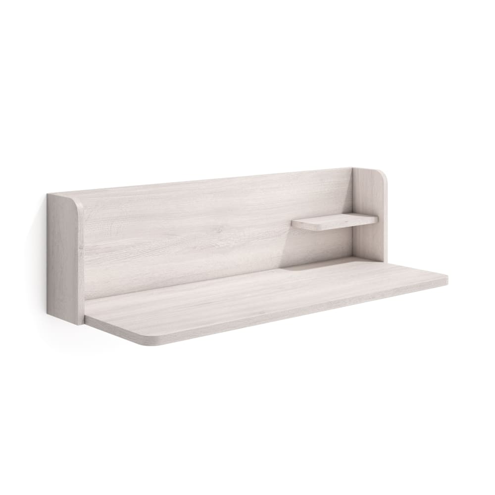 Herdasa Wandschreibtisch Weiß Optik Beine 25x90x35 cm style modern Beige Spanplatte