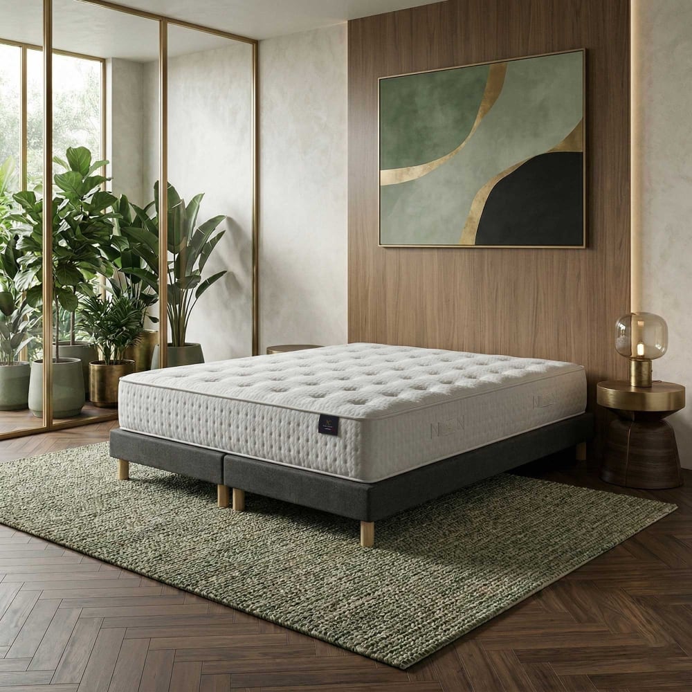 Matelas hybride ensaches accueil memoire de forme sommier gris foncé Matelas hybride ensaches accueil memoire de forme sommier gris foncé