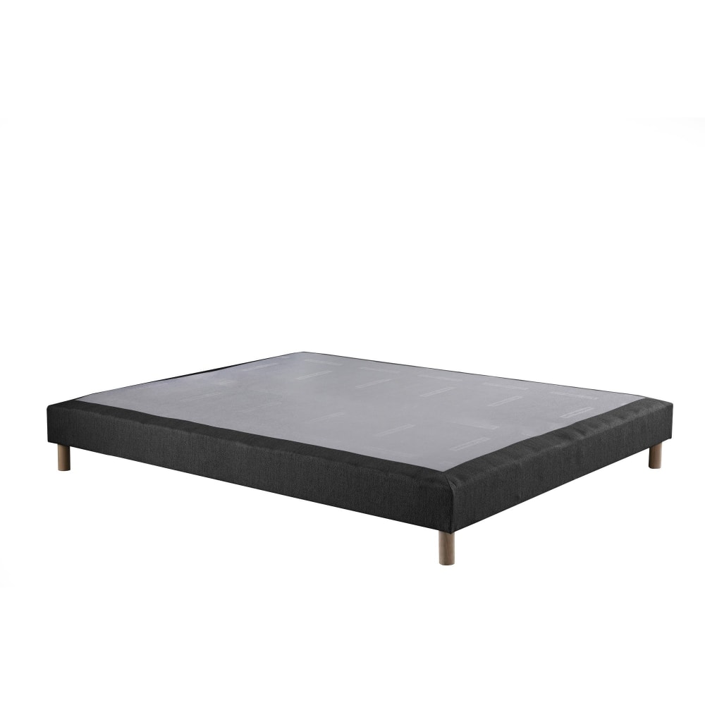Sommier tapissier anthracite - 140
