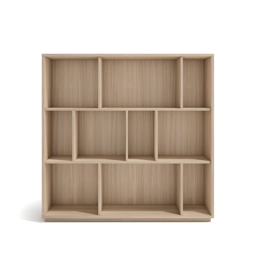 Bibliothèque en mélaminé - noyer