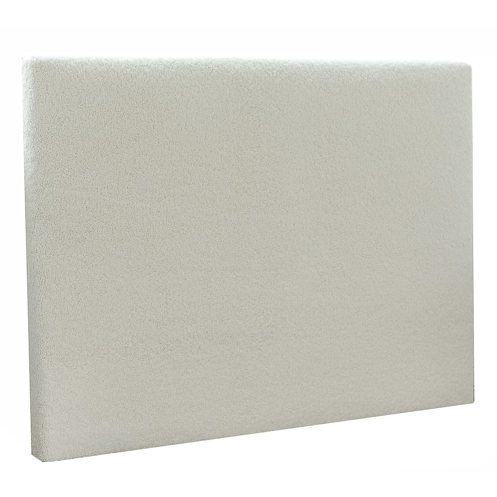 Tete de lit lisse bouclette - ecru
