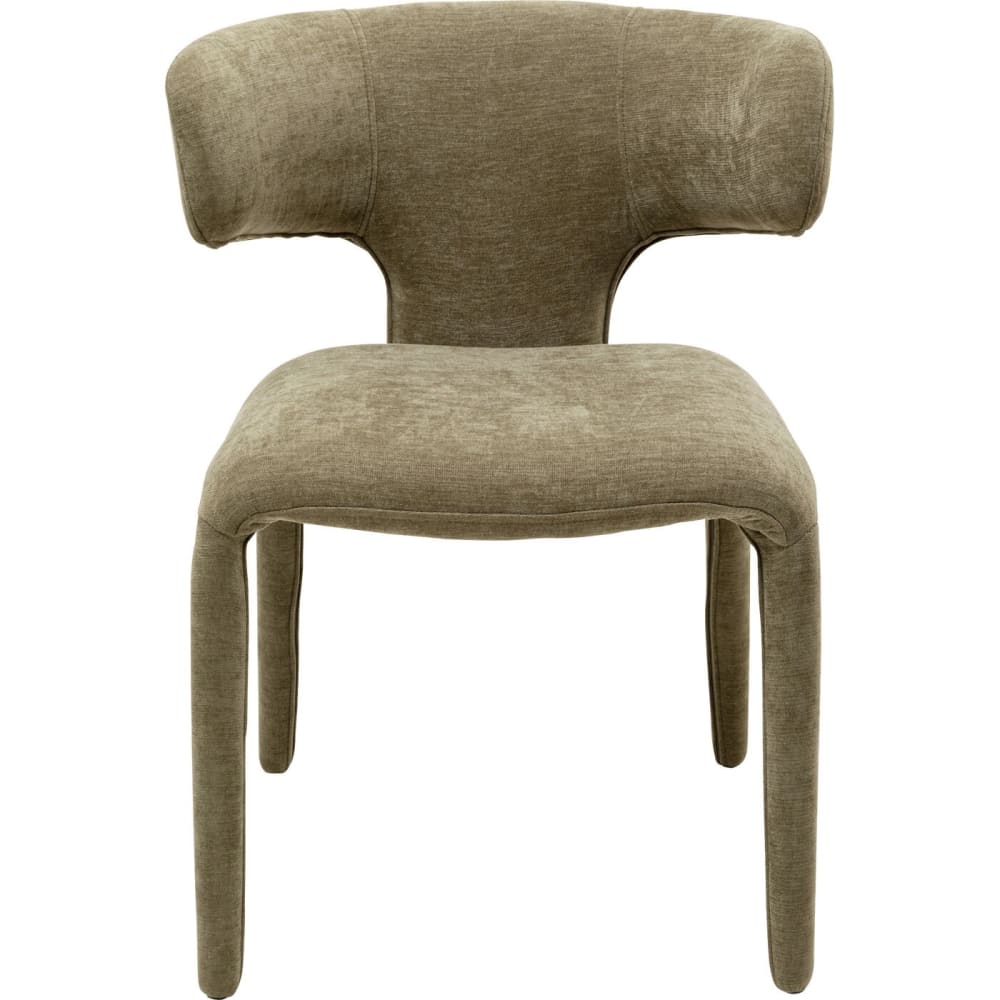 chaise en polyester vert