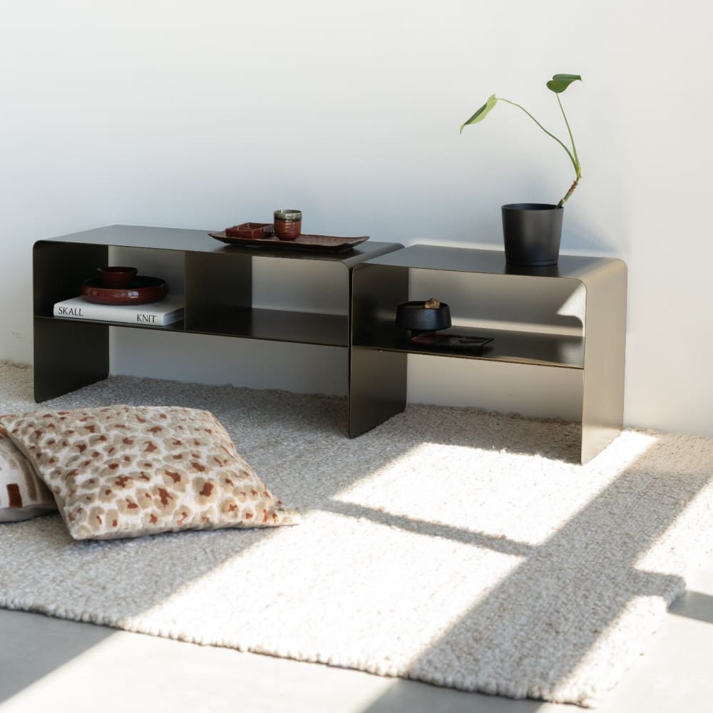 Couchtisch aus Stahl, bronze - Maisons Du Monde