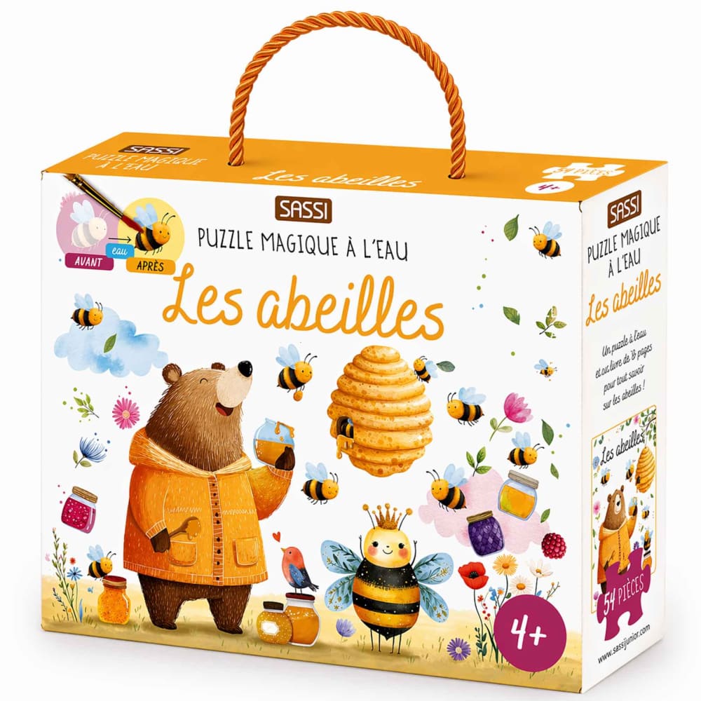 Sassi Junior Magisches wasser-puzzle für kinder wiederverwendbares ausmalbuch BRAUN PAPIER Baby