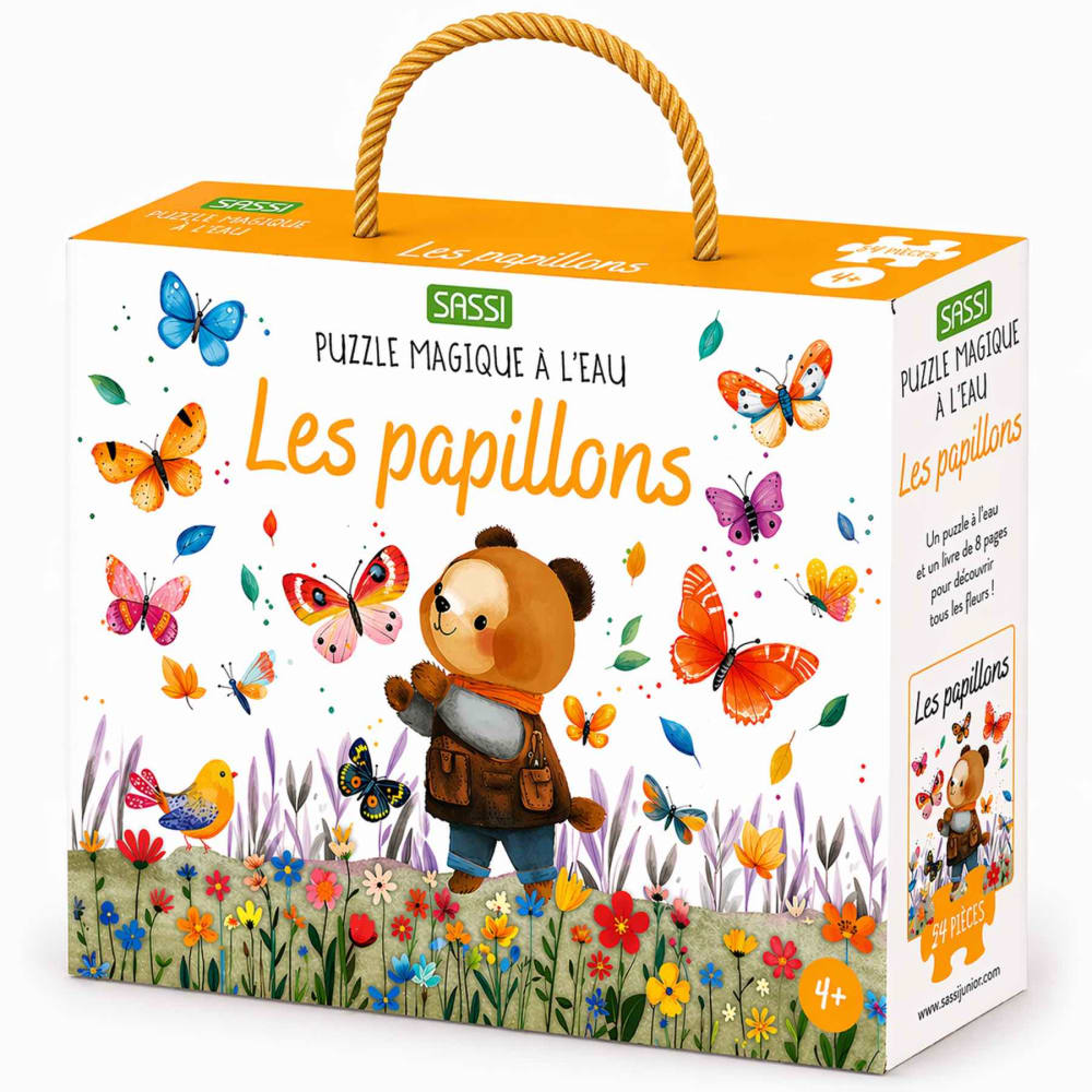 Sassi Junior Magisches wasser-puzzle für kinder wiederverwendbares ausmalbuch ORANGE PAPIER Baby