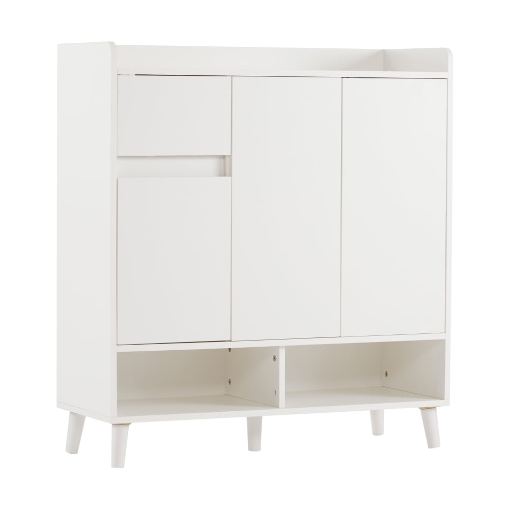 Meubles Cosy Minimalistischer Schuhschrank, verstellbare Böden, weiß style classic chic - Spanplatte