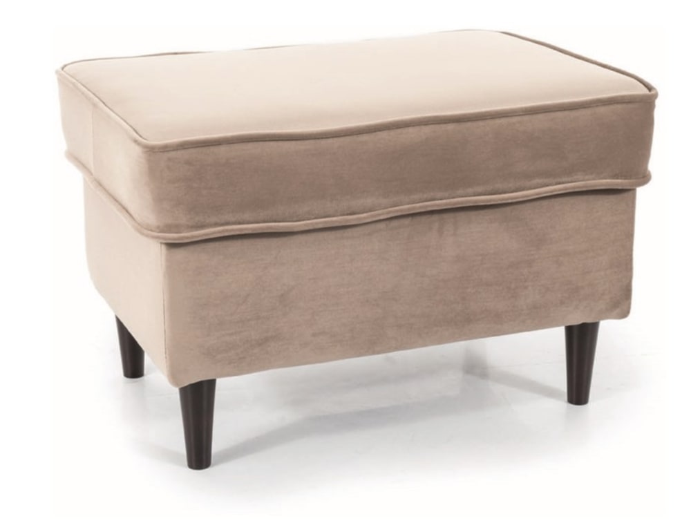 Pouf design velours de
