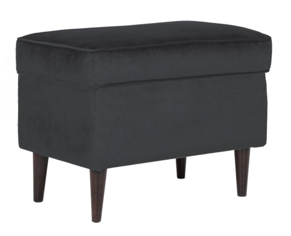 Pouf design velours de