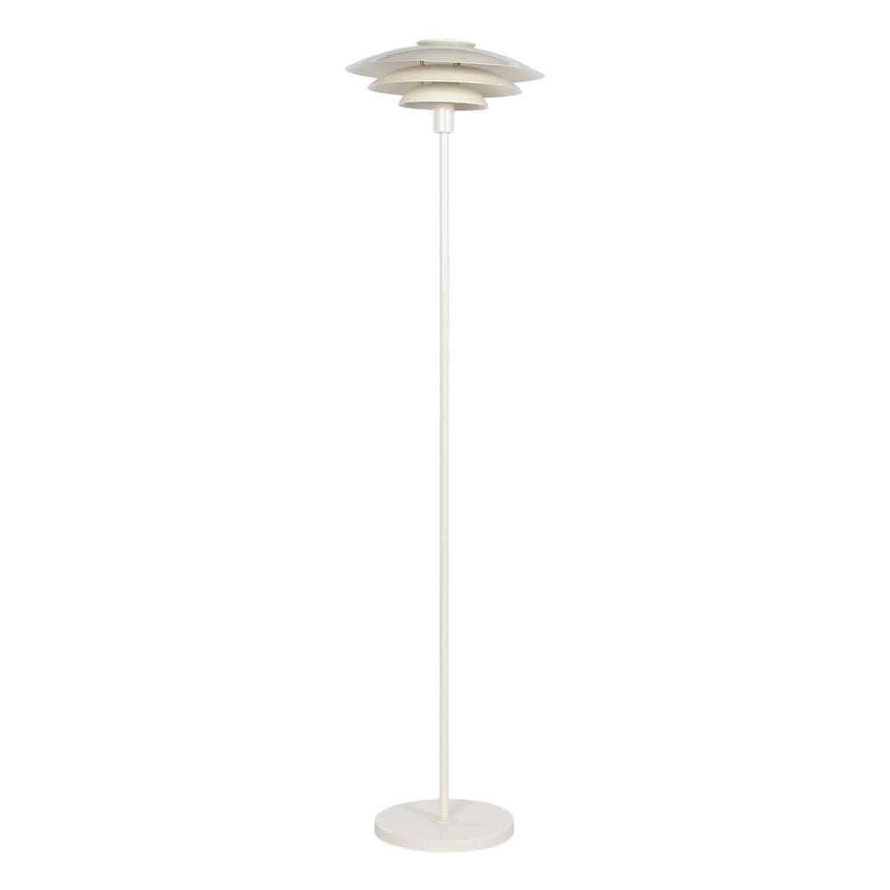 lampadaire en acier blanc