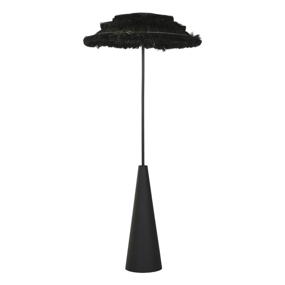 lampadaire en acier noir