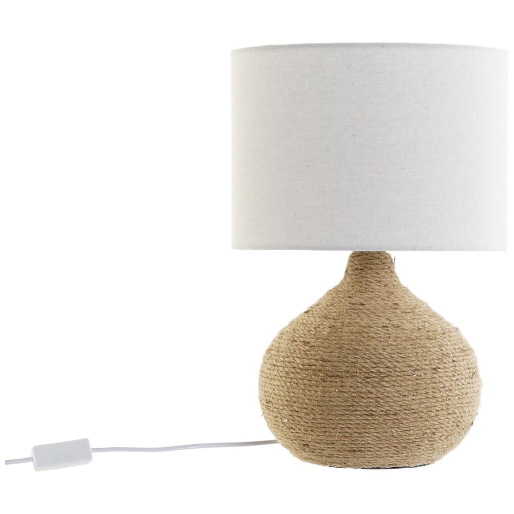 Lampe en corde marron