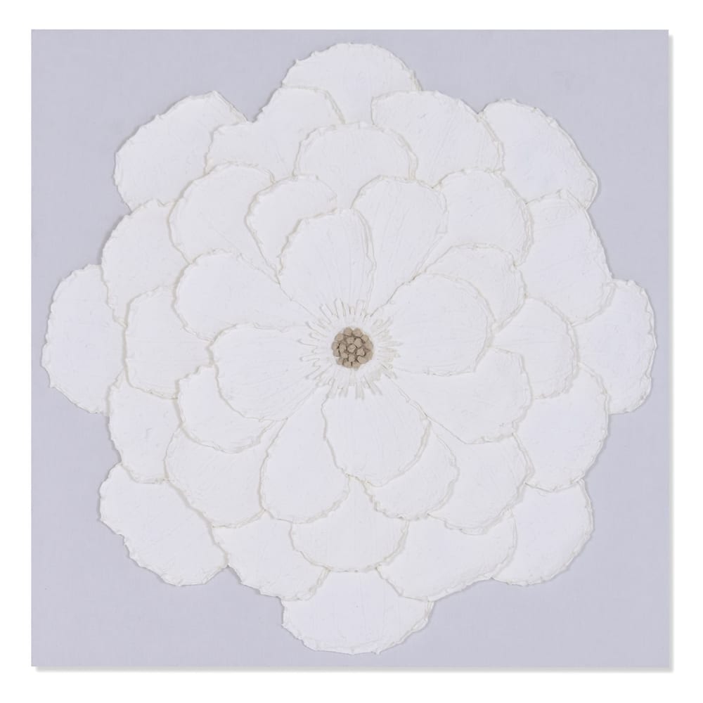 Tableau fleur 3d sur