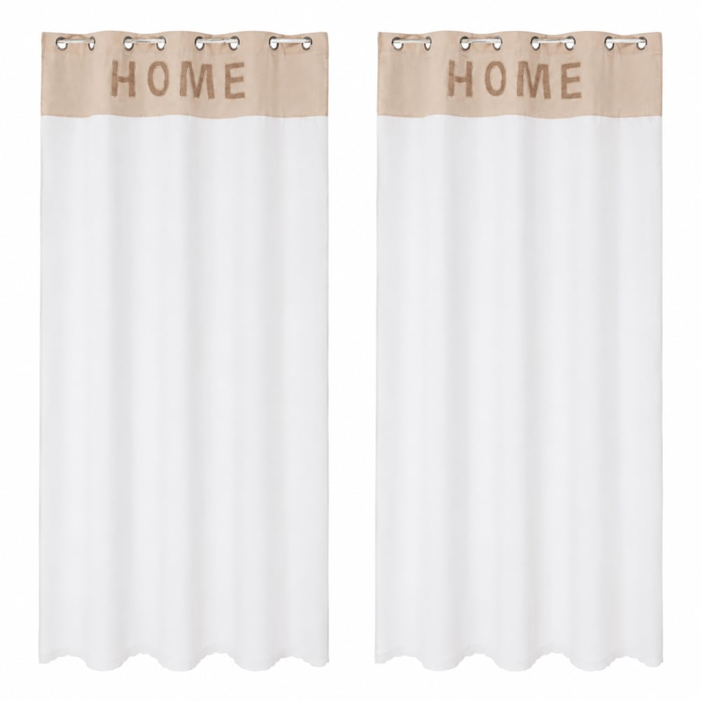 NIYLO Conjunto de 2 cortinas con