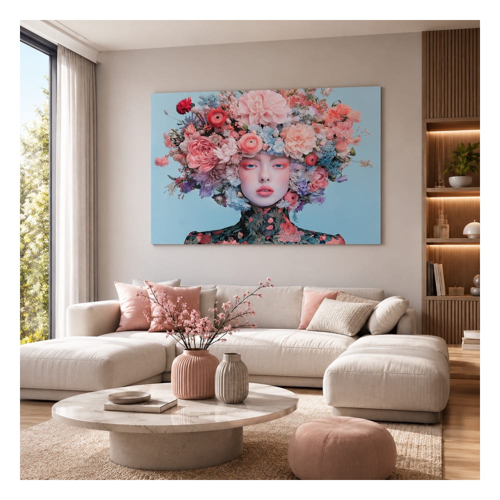 cuadro artistico en cristal templado multicolor 120x04x80 cm
