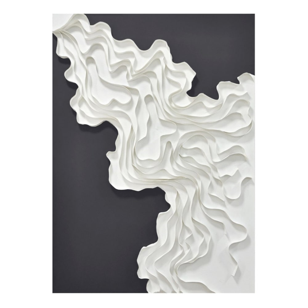 Tableau sur tissu moderne 3d bleu et blanc 100x5x140 cm