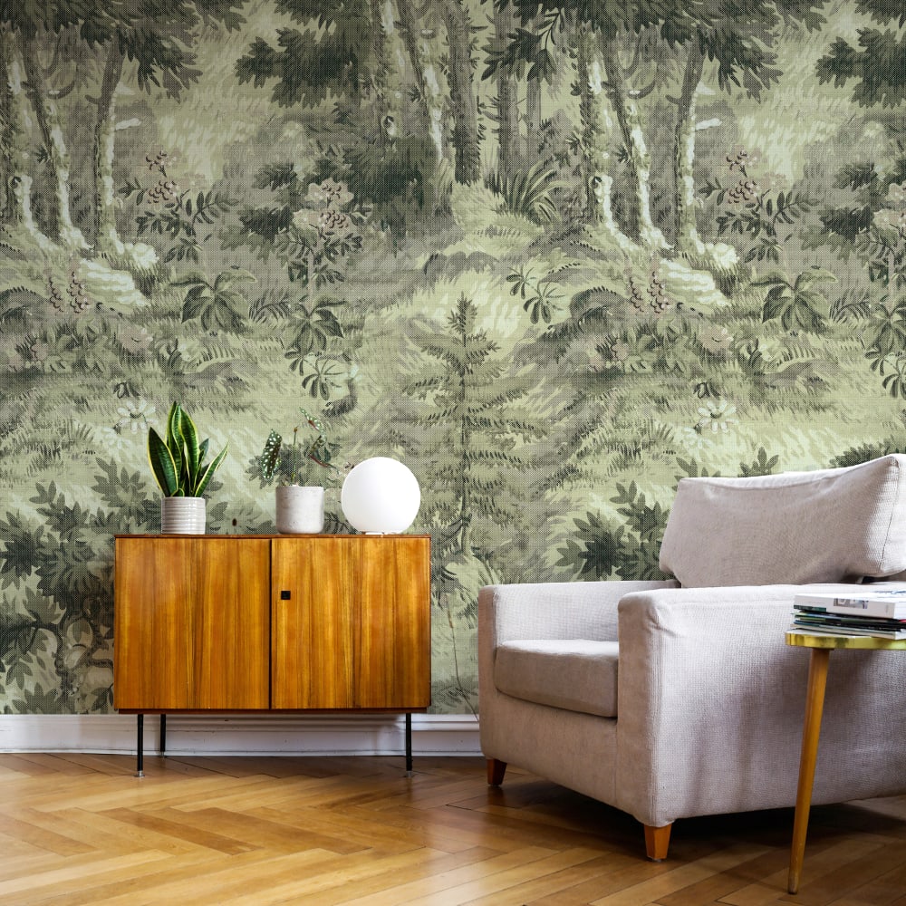 Fresque panoramique forêt