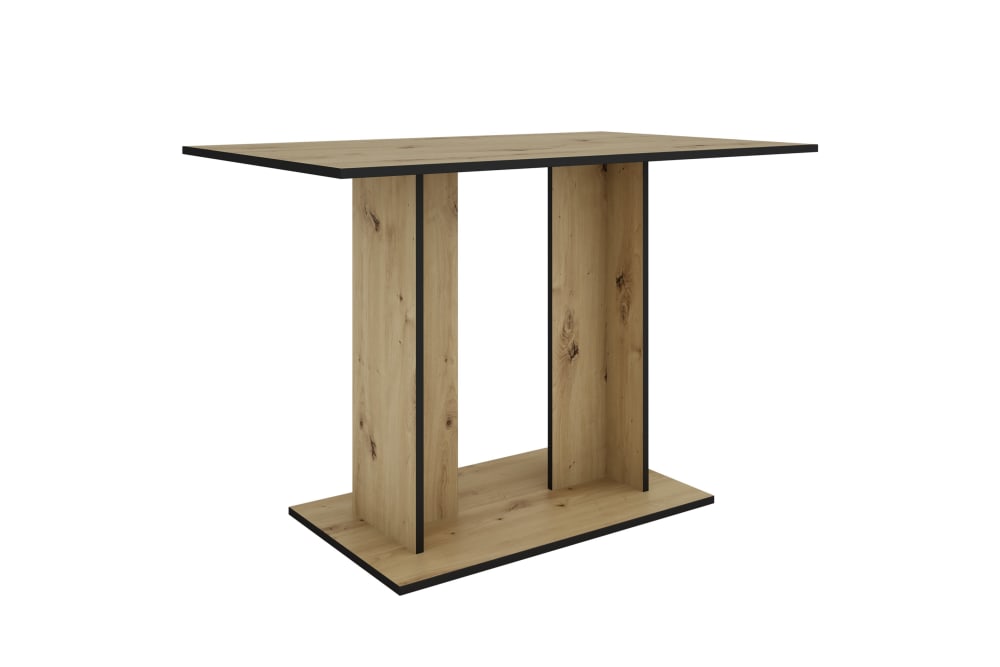 ByLiving Tisch, Artisan Eiche (Eiche-Optik), 110 x 70, H 75 cm style modern Braun Spanplatte
