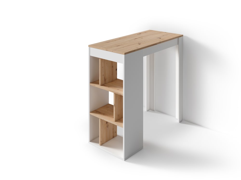 ByLiving Bartisch, Artisan Eiche (Eiche-Optik), 110 x 50, H 104 cm style modern Braun Spanplatte
