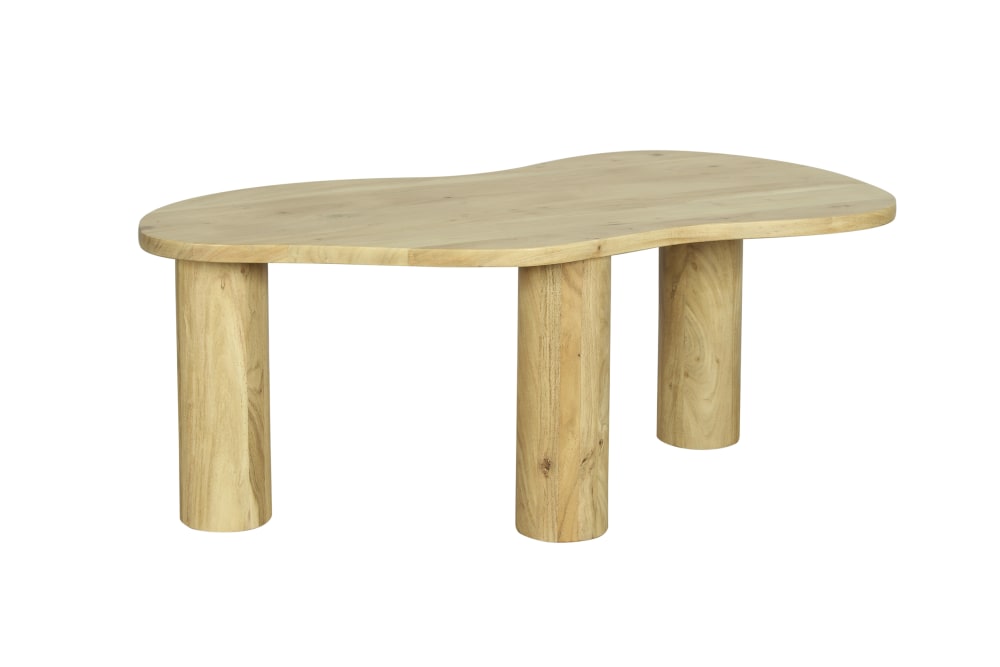 ByLiving Couchtisch, naturfarben, 110 x 55, H 45 cm style modern Beige Holz