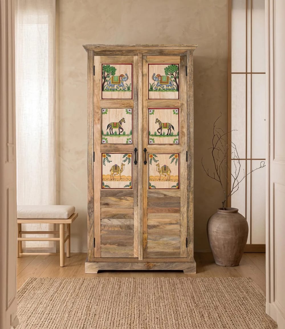 Kleiderschrank aus Mangoholz 92 cm - Maisons Du Monde