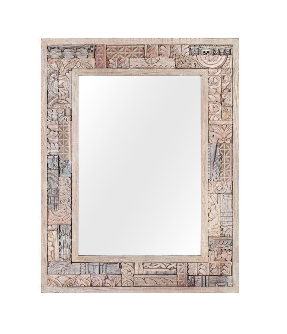 miroir en bois de chêne