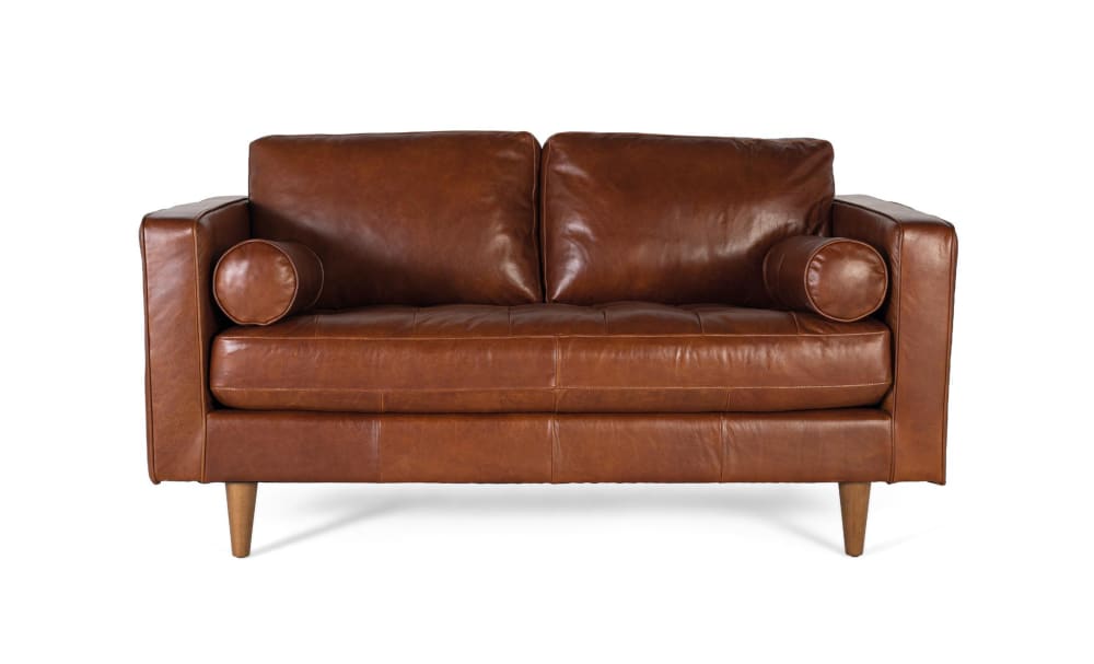 Canapé en cuir naturel - 164cm