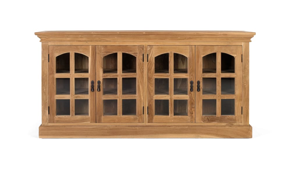 GINER Y COLOMER Sideboard aus Teakholz 180 cm langes Braun