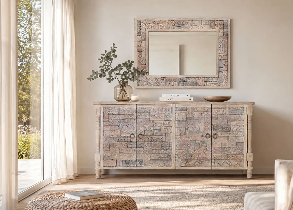 Sideboard aus recyceltem Eichenholz 180 cm - Maisons Du Monde