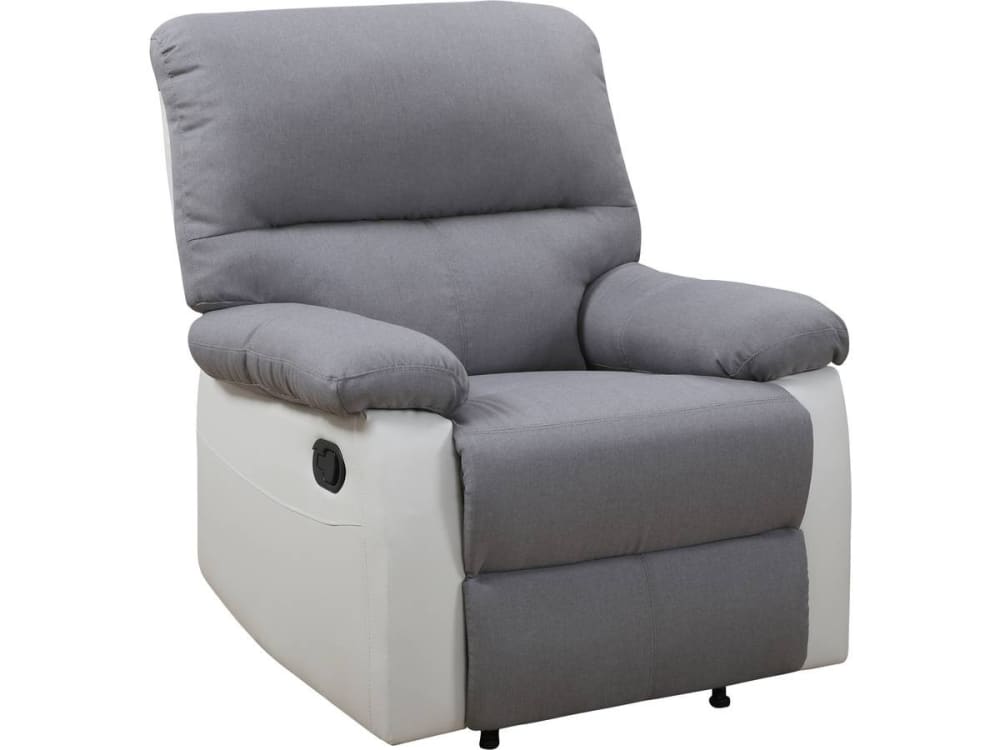 Fauteuil en pvc, polyester (230g/m²) blanc/gris Fauteuil en pvc, polyester (230g/m²) blanc/gris