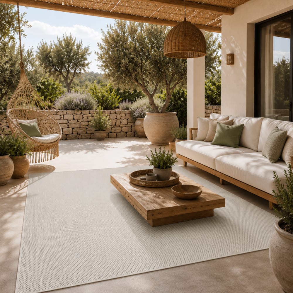 Tapis durable intérieur extérieur, crème, 300 x 400 cm — vue 3