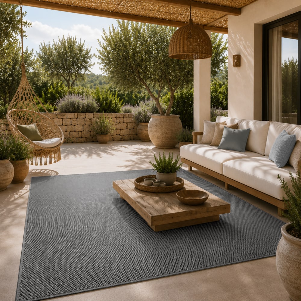 Tapis durable intérieur extérieur, anthracite, 300 x 400 cm — vue 3